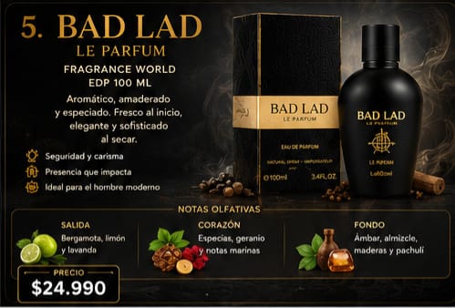 Fragrance World Bad Lad Le Parfum - 100ml