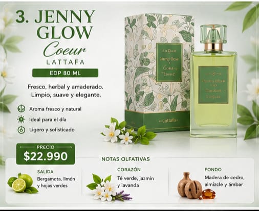 Lattafa Jenny Glow Coeur EDP - 80ml